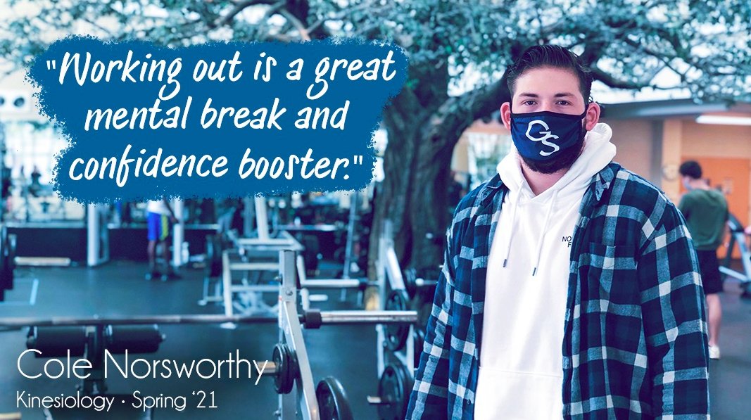 GSUCampusRec's tweet photo. #WhyICRI

Hey guys -- I’m Cole, a fitness enthusiast! To view my WhyICRI story, visit https://t.co/R1ffRAPLAw! https://t.co/xiqDr7P2Eq