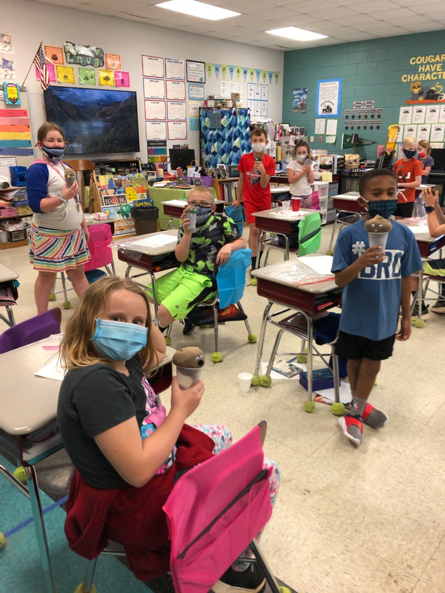 Fun times making soil babies in our third grade classrooms. #pcisrocks