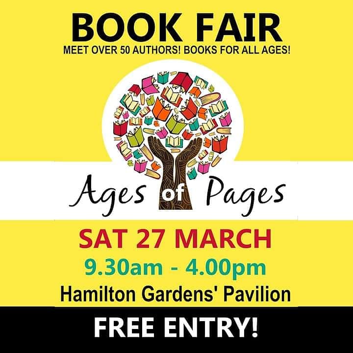 Only ONE day to go! FREE ENTRY! See you there! #agesofpages #bookfair #freeentry #hamiltongardens #readerevent #bookevent #authorevent #booksigning #kiwiauthor #nzauthor #authorlife #agesofpages2021
