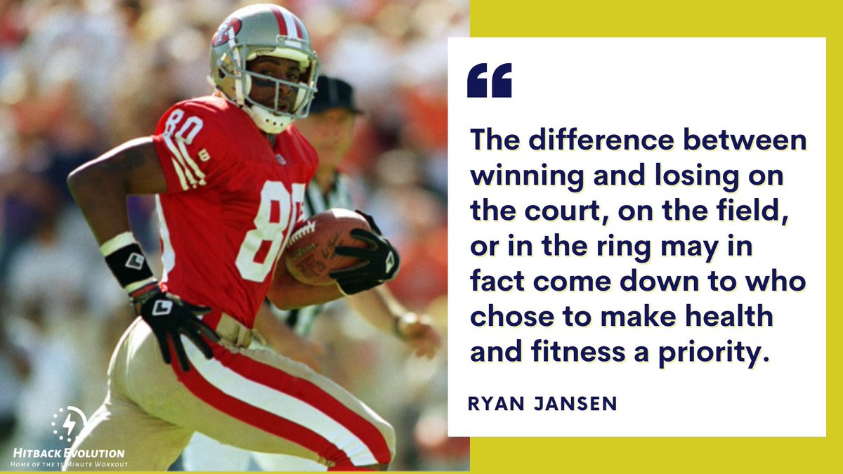 HitbackEvo's tweet photo. NEW @HitbackEvo Blog 📒 The Value of #Fitness in Life - Reason 1: Getting the Edge by Ryan Jansen via https://t.co/vmNfld38BM

Check out more @HitbackEvo #Blogs via https://t.co/NANjeB16cC

#jerryrice #healthylifestyle #football #quotes #quoteoftheday https://t.co/wmvWiDM712