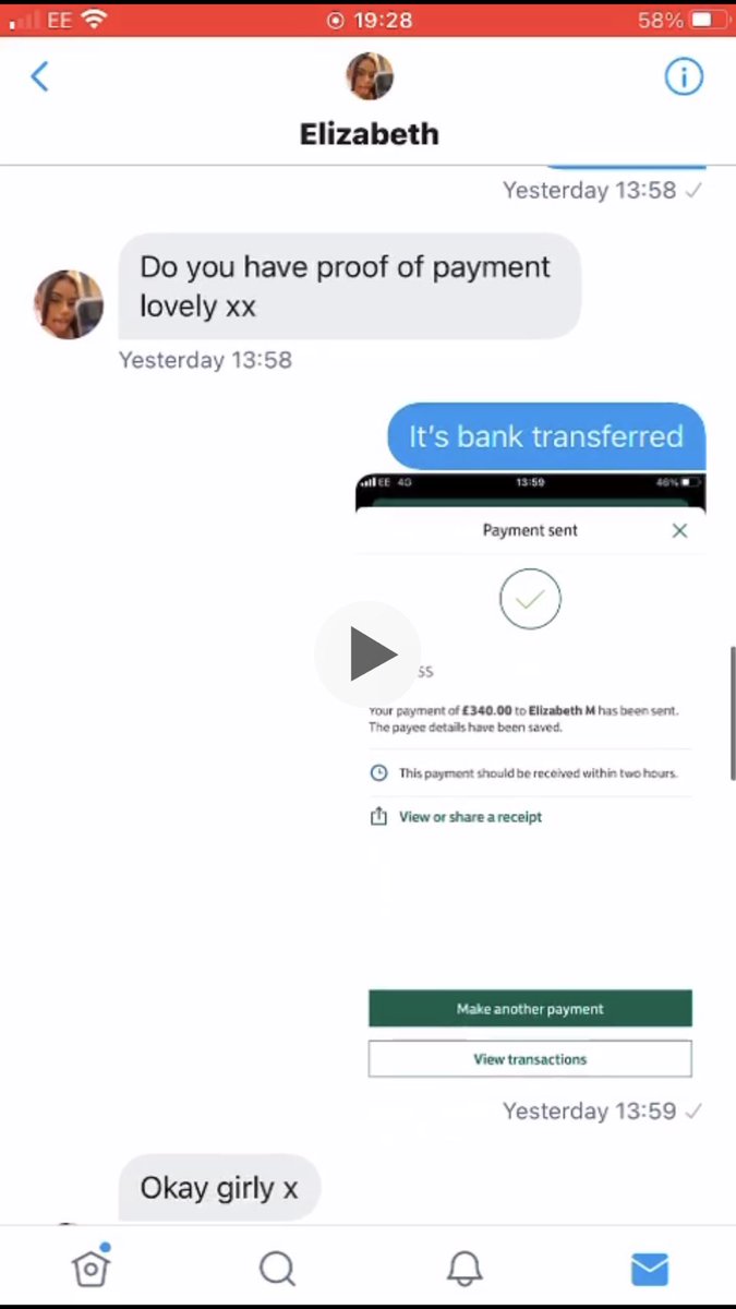 BenMcManus6's tweet photo. So this fiend @elizabeth7xr_ thinks its okay to scam people fake parklife tickets. Shes scammed my sister and blocked her and still tweeting that she has tickets to sell. Proper Ian Beale behaviour. @Parklifefest any chance of that order number reference to be voided? https://t.co/3AYqyeqLM5