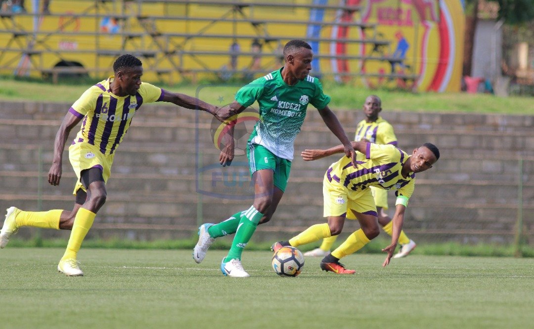 OfficialFUFA's tweet image. Action from the FUFA Big League match between @ProlineFC and Kigezi Home Boyz FC at Omondi Stadium today.
#PerfectStart
