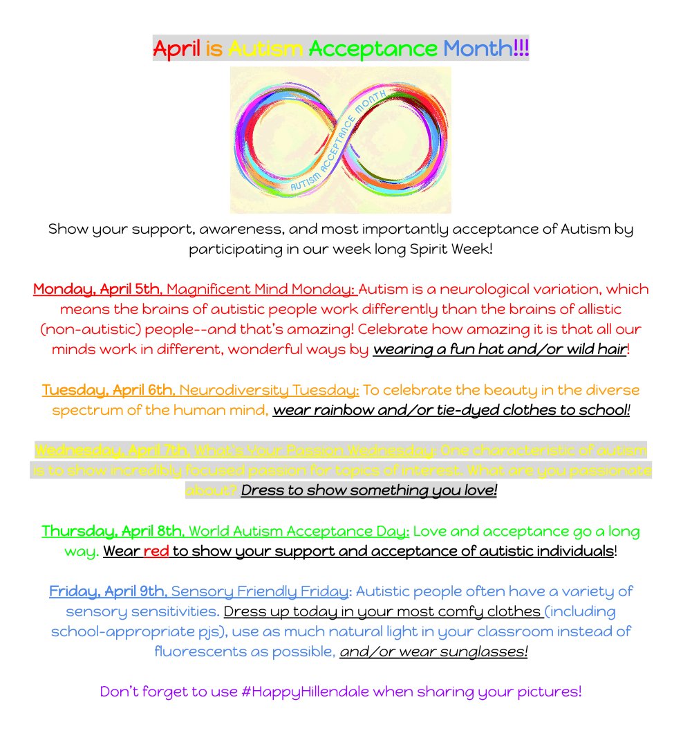 #AutismAcceptance #AutismAcceptanceMonth #HappyHillendale @HillendaleUCFSD <a href="/MikeAudevard/">Michael Audevard</a> @UCFSD @UCFSpEd