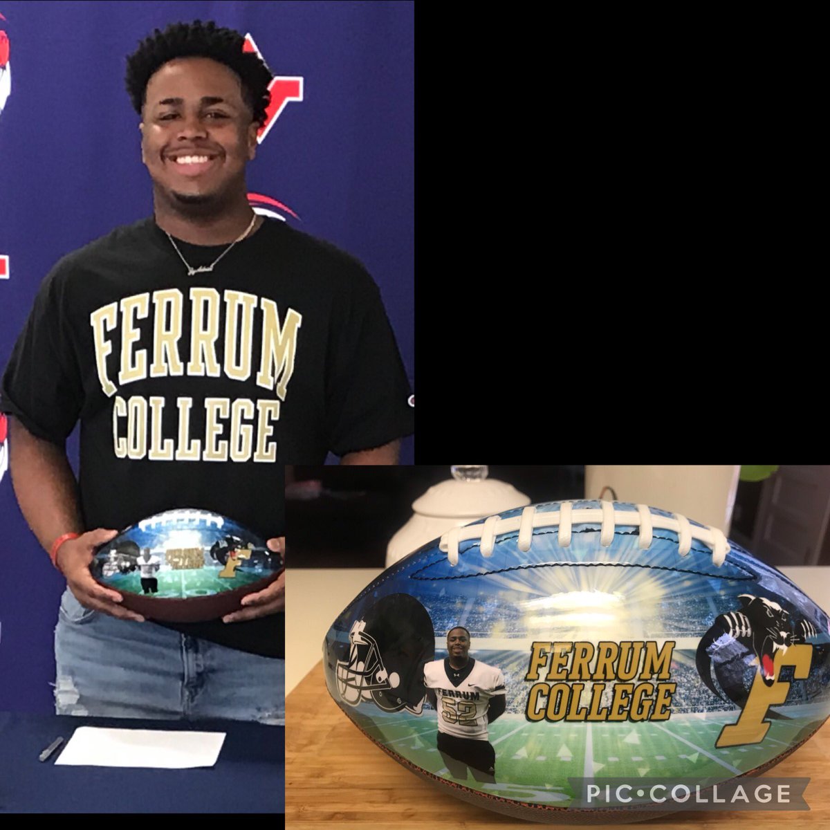 mrsh430's tweet photo. So proud of @Shawnsowaviii 🎩🏈⚫️🟡#PantherPride  #40West https://t.co/U0Kf1epArh