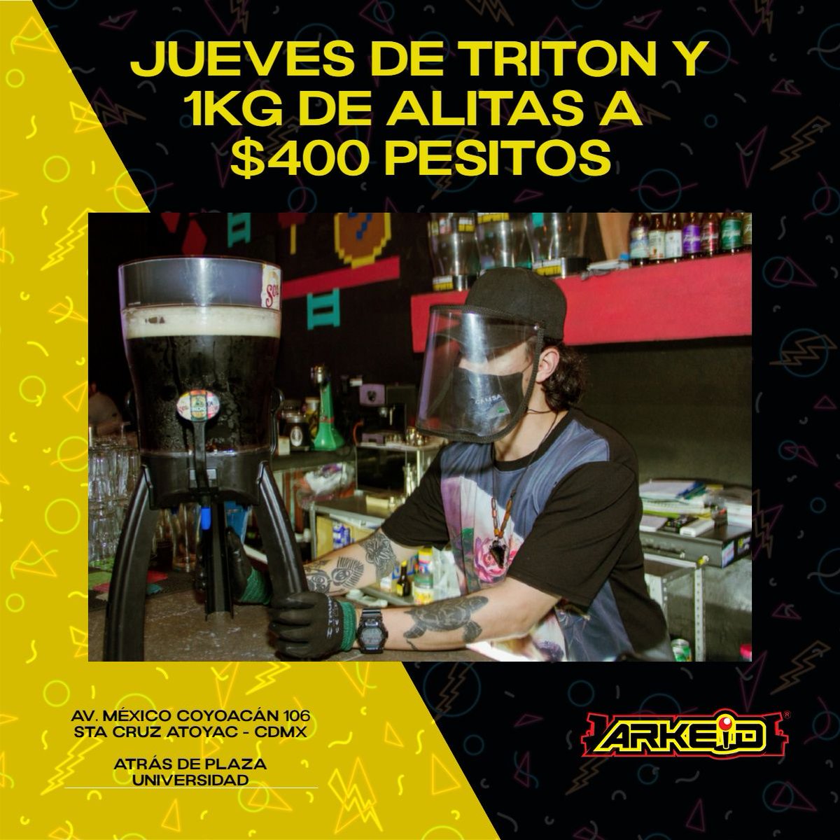 ¿Querían promo? Ahí les va una para que vengan este jueves a pasar un rato increíble con sus amigos. #Arkeid