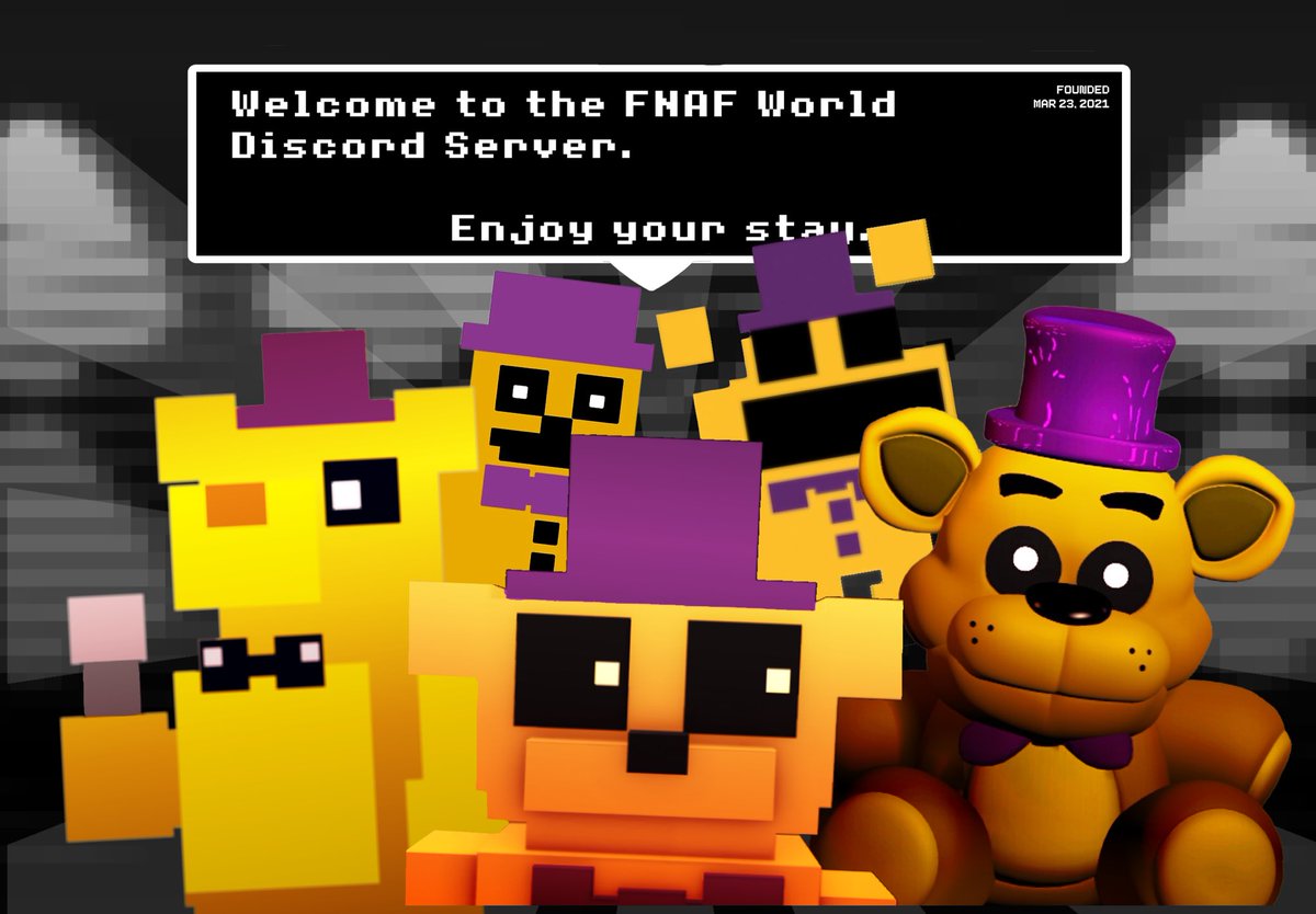 Noobahhtum On Twitter I Welcome You All To The Fnaf World Trapped In 3d Discord Server Roblox Robloxdev Fnafworldt3d Here You Can Chat With The Devs Ask Questions - roblox fnaf world