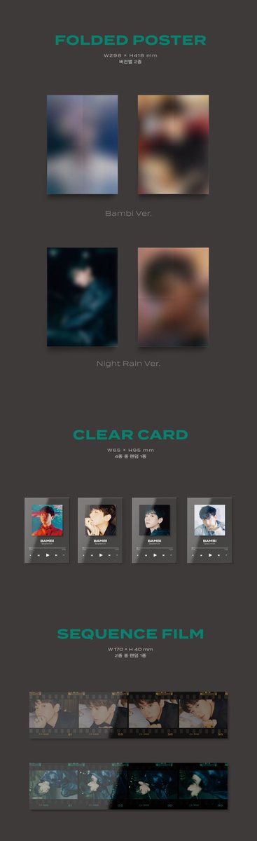 WeareEXOstore's tweet photo. 📍Detalhes das versões Photobook.

📘Photobook Vers. Bambi
📗Photobook Vers. Night Rain https://t.co/W8yriYCwBH
