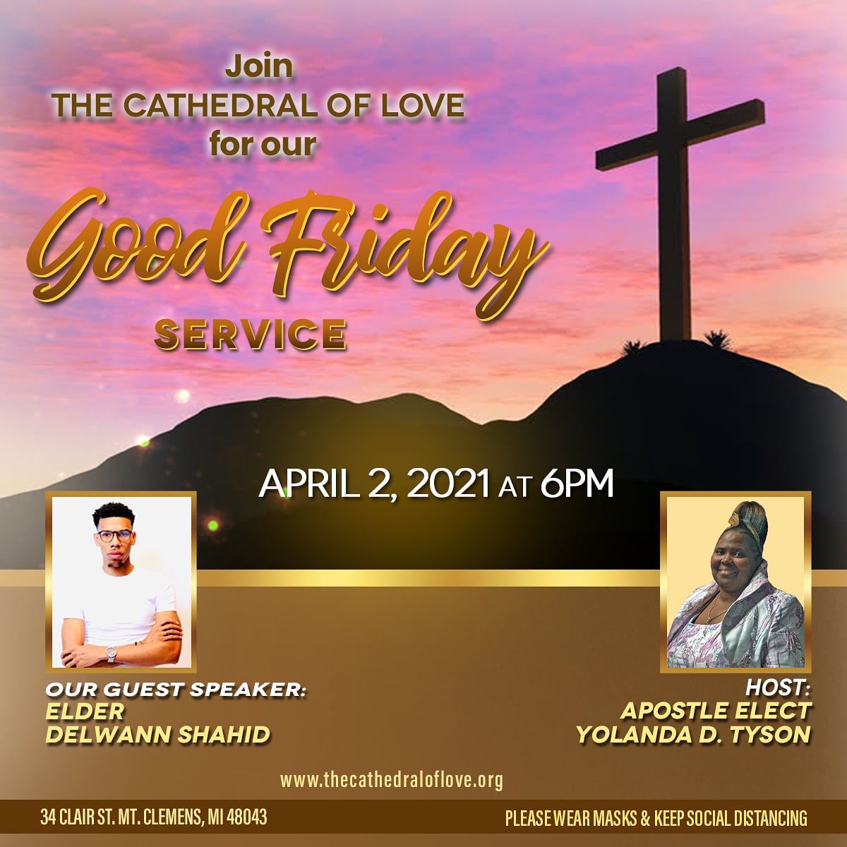 pastorydt's tweet photo. Join us for our Good Friday Service on April 2, 2021at 6pm. https://t.co/04GwiO3e9M