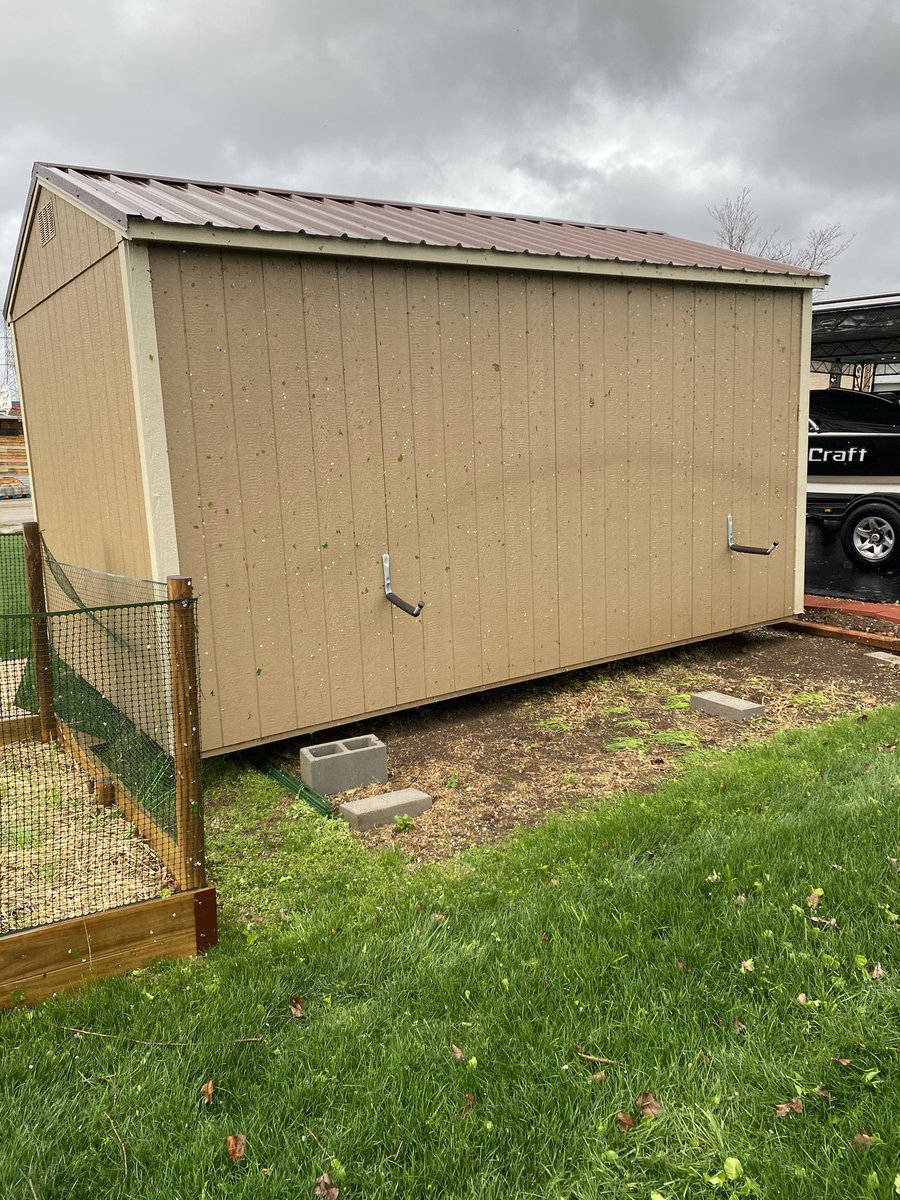 Shed moved 4’ or so off its foundation! <a href="/NashSevereWx/">NashSevereWx</a>