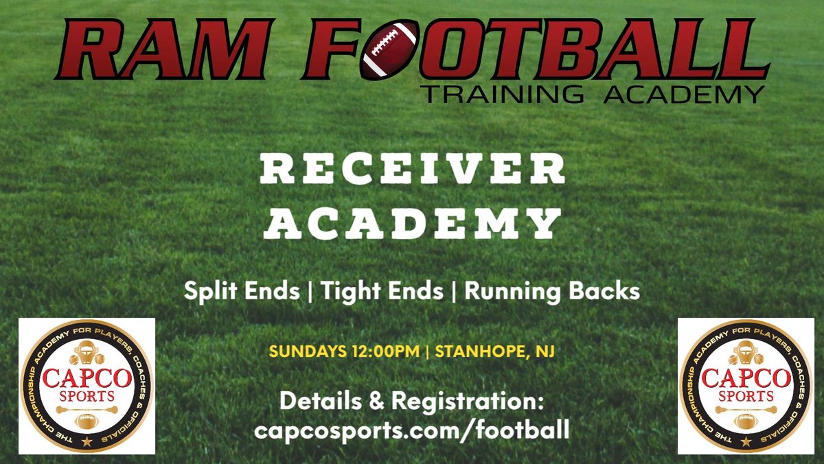 CAPCOsports's tweet photo. When you train with us you train with college level instructors. Join Today! https://t.co/mzJeu2qPUI
#footballreceiver #widereceiver #tightend #footballcamps #footballclinics #footballlessons #footballtraining https://t.co/wWEKtV0EUB