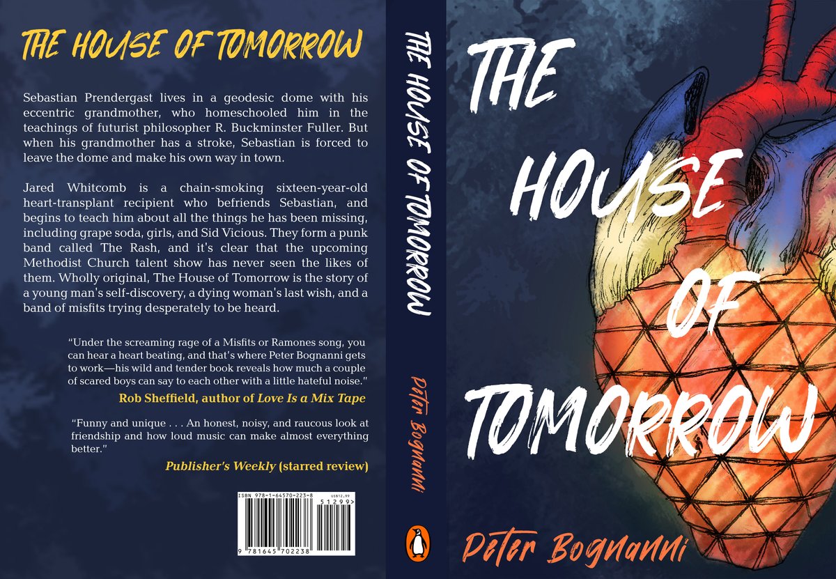 QueerlyKingly's tweet photo. Redesigned my favorite book, The House of Tomorrow by @PeterBognanni , for my portfolio. I rather like how it turned out! https://t.co/ZcQOpFhmnb