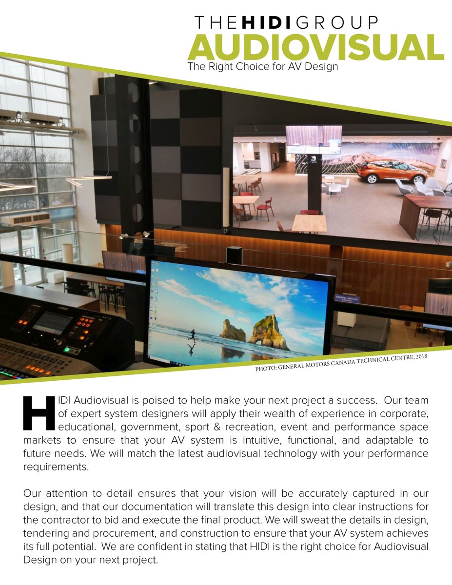 TheHIDIGroup's tweet image. HIDI Audiovisual - The Right Choice for Audiovisual Design.
#THG #AUDIOVISUALDESIGN #AV #AUDIOVISUAL #COMMERCIALFITOUT #EDUCATIONAL #MUSEUMS #GALLERIES #INSTITUTIONAL #ARENAS #STADIUMS #THEATRES