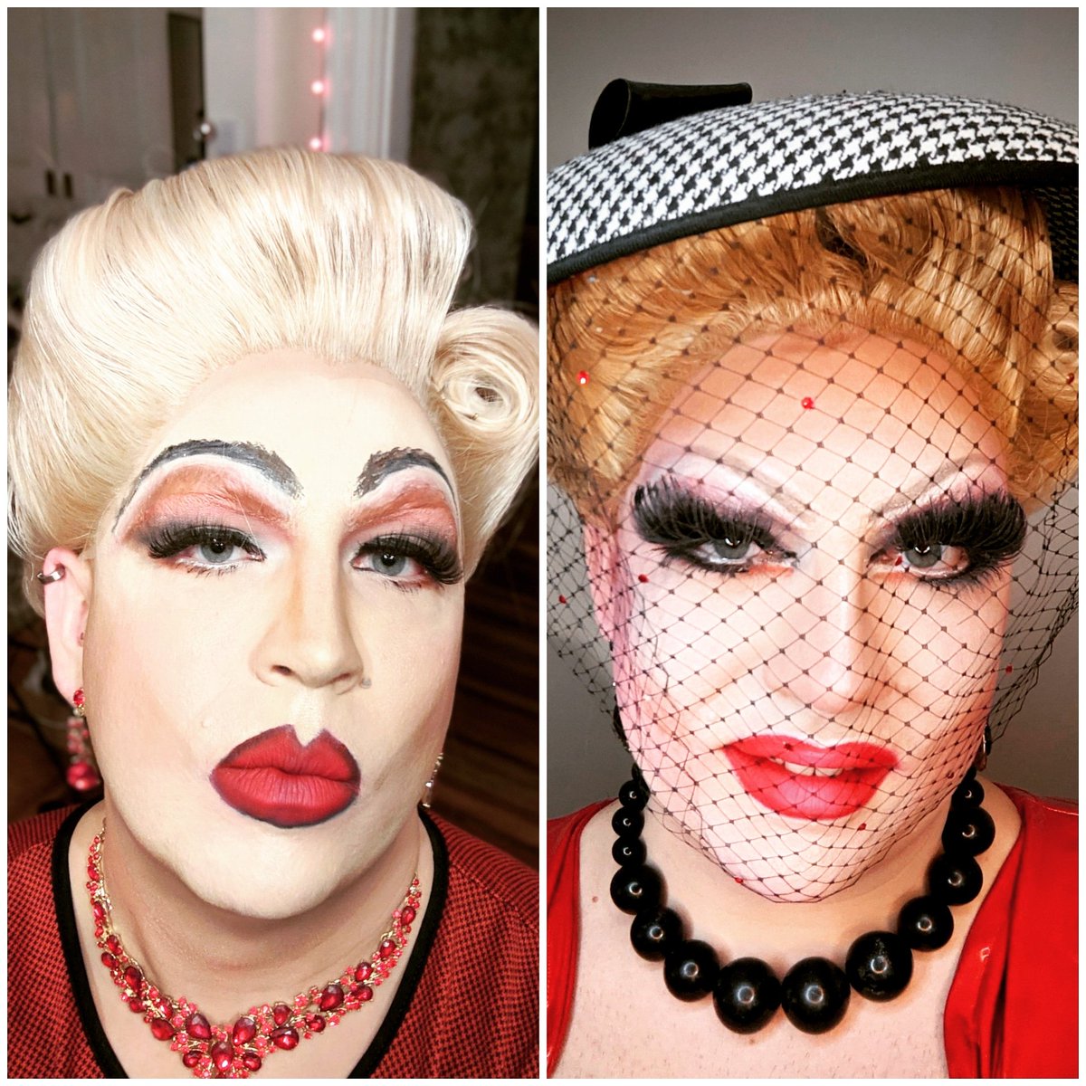 JuicyGarland's tweet photo. Thrilled about this #glowup. Showe yours!!

My look from performing at @DADTboston virgin nights three lifetimes ago vs last night. #drag https://t.co/khIKG6bqOI
