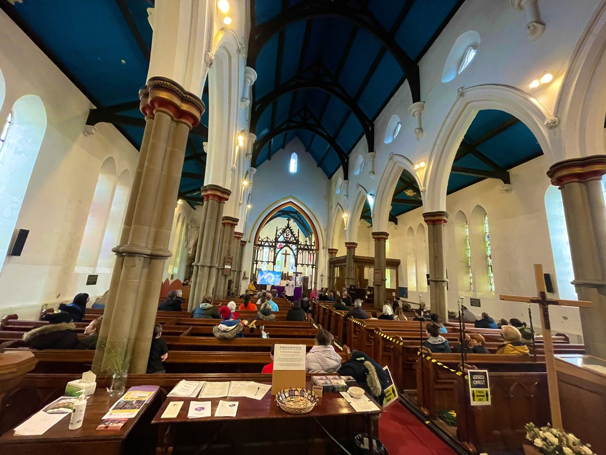St John’s Church Failsworth is such a beautiful church. Made even more beautiful by the people in it. Including the ever cheerful Rev Aysha. <a href="/BishMiddleton/">Mark Davies</a> <a href="/BishManchester/">David Walker</a> <a href="/DioManchester/">Diocese of Manchester</a> permission given by those in the service to share on social mega.
