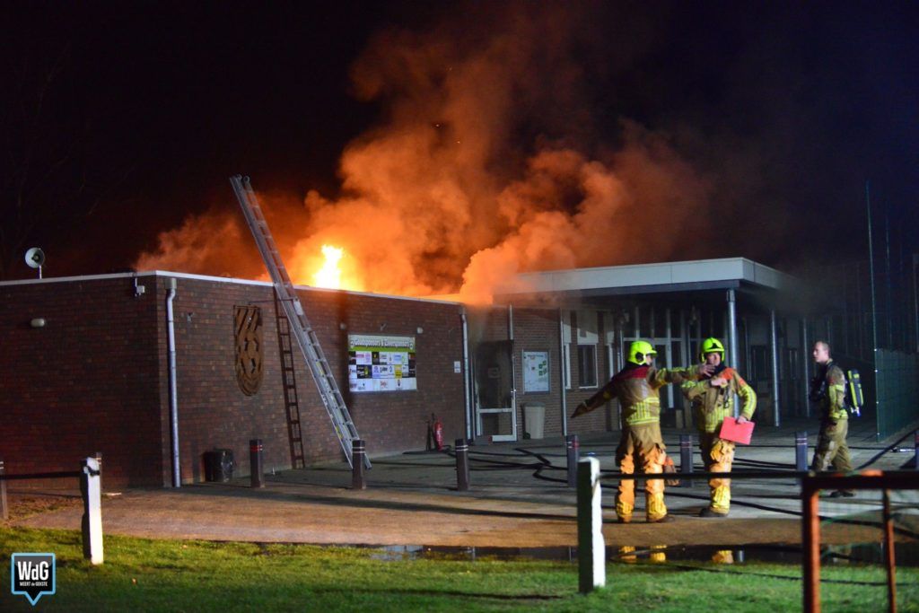 Uitslaande brand bij kantine SV Panningen ?. #Panningen.