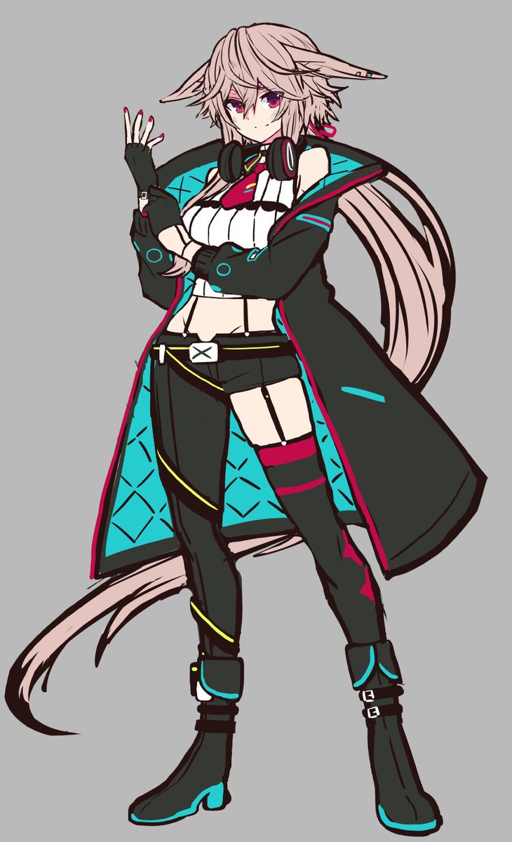 「某ゲームのポーズっぽくなってしまっためめめラフ 新衣装ホントかっこよいよね 」|Rune💎🦉@4/29【あ-09】でりしゃす♪♪♪ストーリー3のイラスト