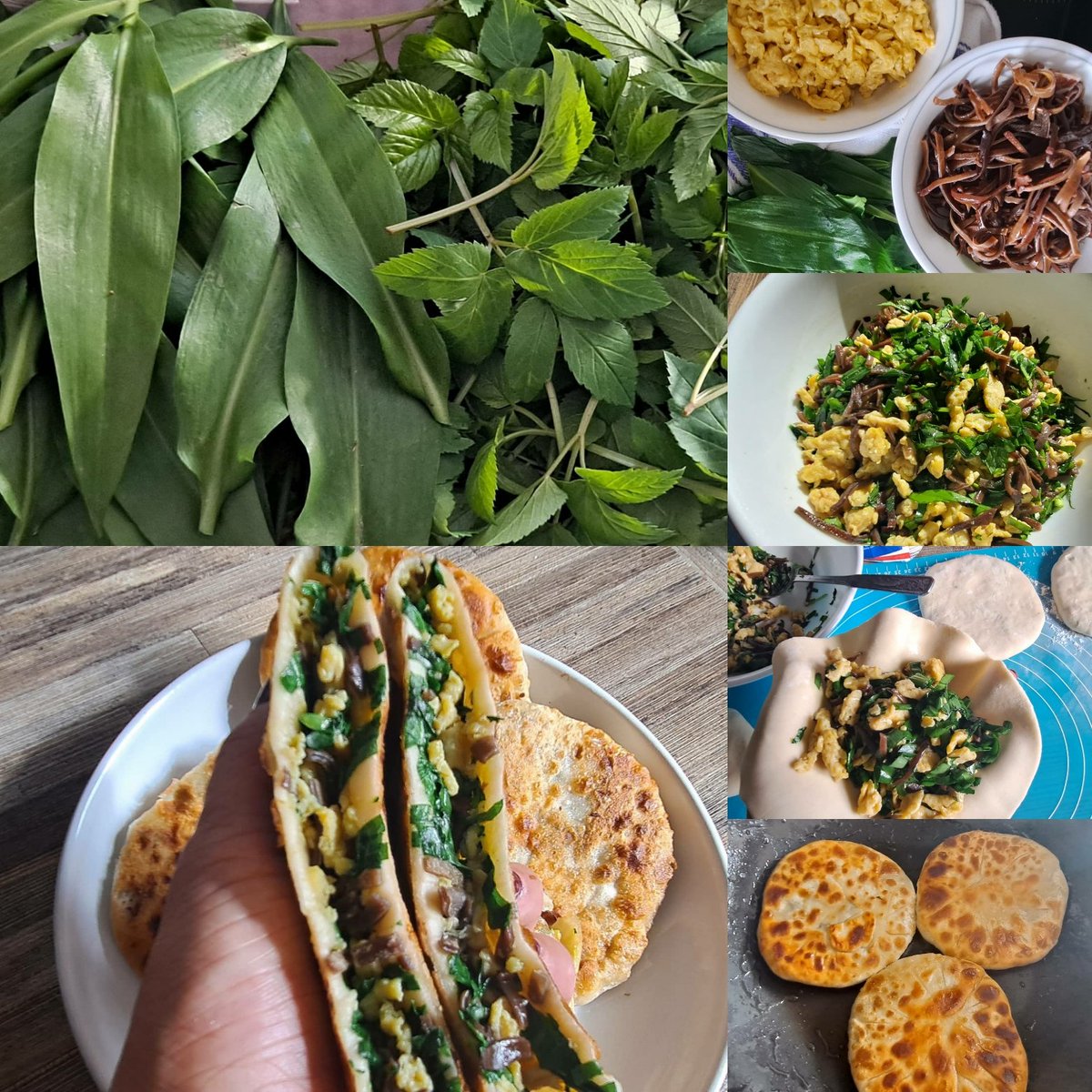 mamatanrecipes's tweet photo. Fried bun with freshly picked wild garlic, scramble eggs and wood ears mushroom. Seasonal wild garlic tasted amazing 🥟💕 https://t.co/GpTRIVyrsi