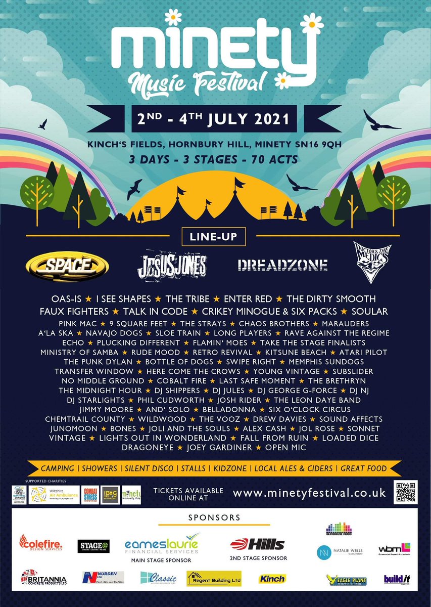 Our BIGGEST LINE-UP EVER!!! Tickets available from minetyfestival.co.uk