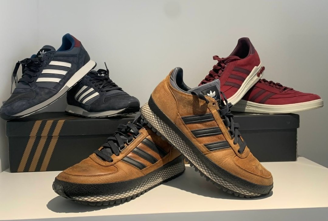 adiFamily_'s tweet photo. As collab ranges go, oh wow
#adidas × #Barbour
#ZX555
#TSRunner
#Columbia
3 top pairs
Pic courtesy of @Tigga1878
#adiFamily #3stripes2soles1love https://t.co/9PXTjN3OzB