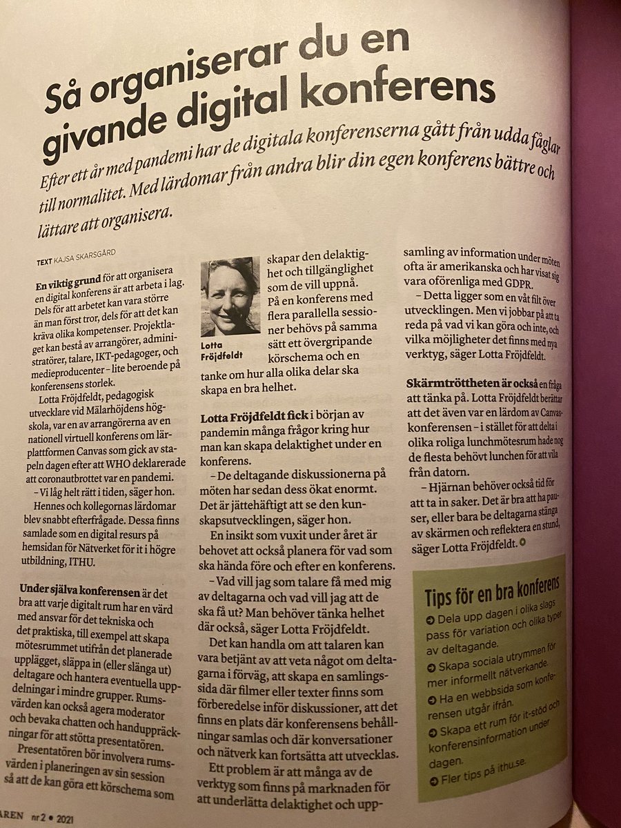 Lotta Fröjdfeldt tweet media