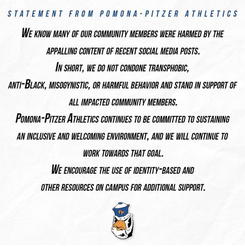 Statement from our athletic department #united