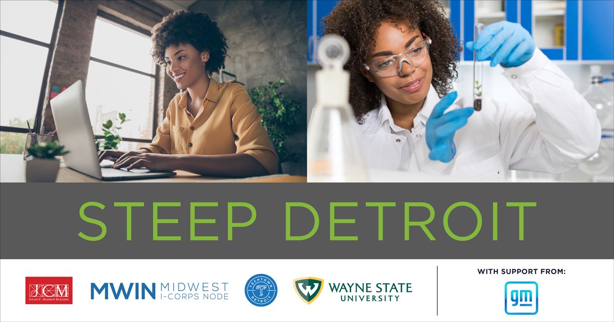 📅  Applications open now - April 12, 2021. ⁣STEEP is a business incubator program for Black/African American women entrepreneurs in STEM, science, tech and beyond as they aspire to increased growth.
⁣
Get started: techtowndet.org/31j1eMV