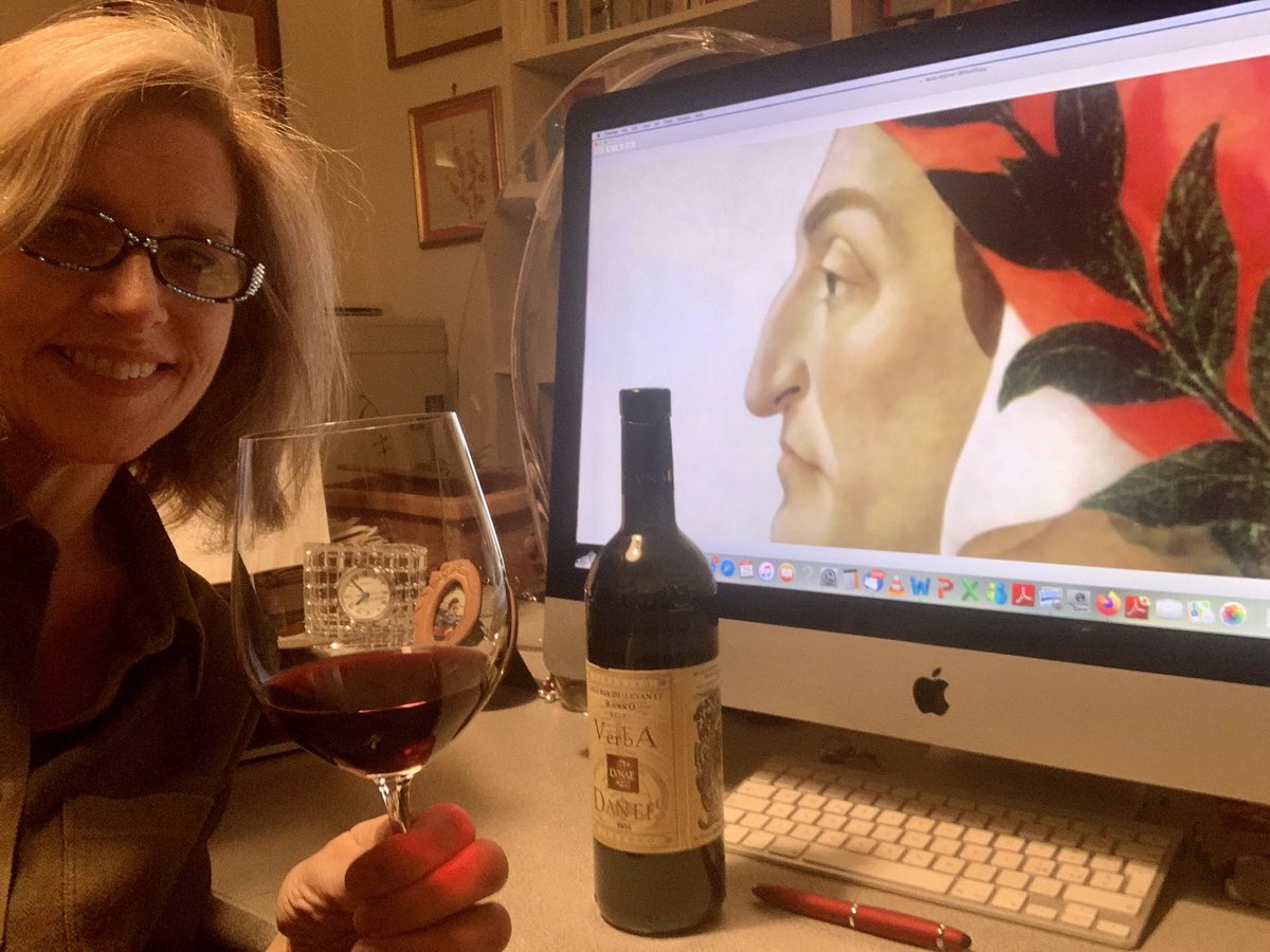 How else to celebrate Dante Day? 700 years ago the Poet left us, with a blueprint for language and culture. #dante #wine ⁦<a href="/CantineLunae/">Cantine Lunae Bosoni</a>⁩