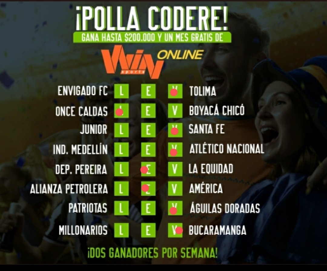jluna126's tweet photo. @CodereCO @QuirogaAlexis @kcelis81 a ganar #PollaCodere https://t.co/jWiWZV6OPY