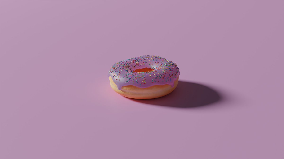 VulgarWizardEnt's tweet photo. I made my first 3D render and just like every single person on the planet earth I started with the @andrewpprice donut tutorial. I've learned a lot from him. 

#3dmodeling #Blender3d #blender #3drender https://t.co/uI985AqtHd
