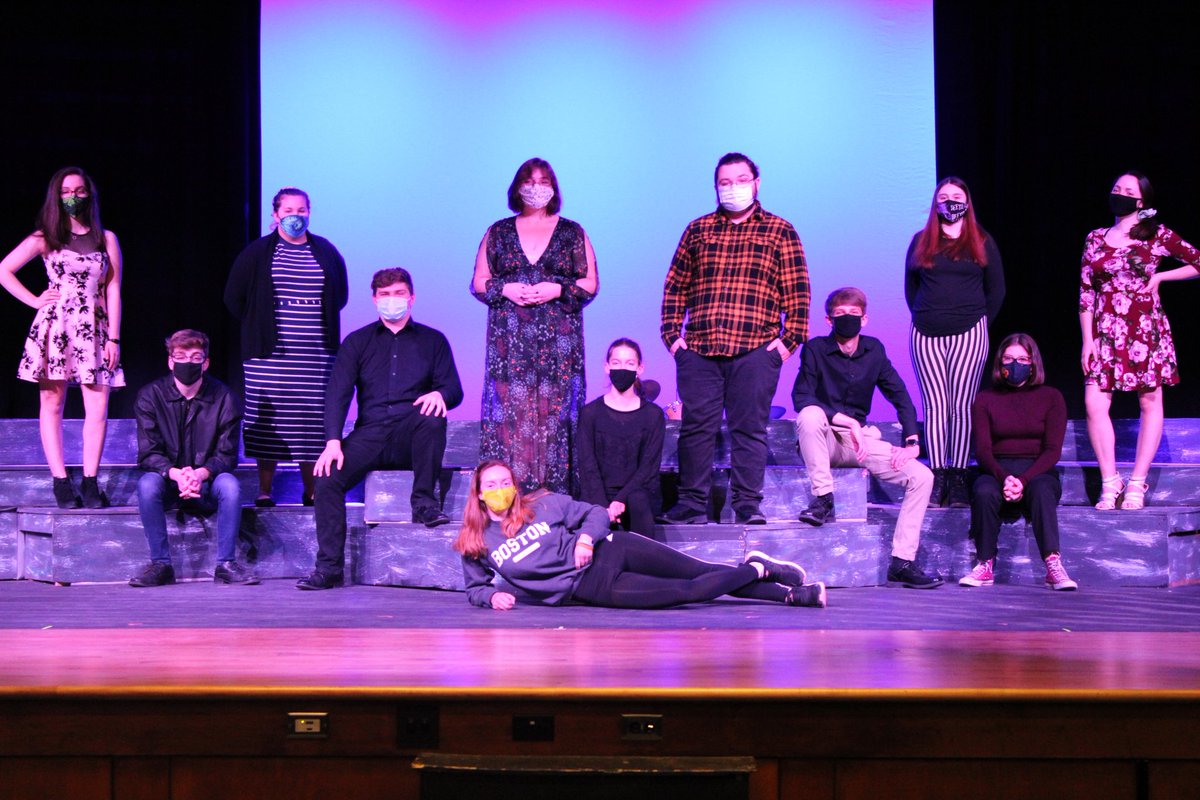 DramaWhitman's tweet photo. Theses two groups are performing tonight and tomorrow night for their parents! The video will be posted to our  YouTube page in the next few days. Directed by Artist in Resident Demetrio Alomar and Musical Direction by Holly Blueye. https://t.co/fkq3r3qeOj