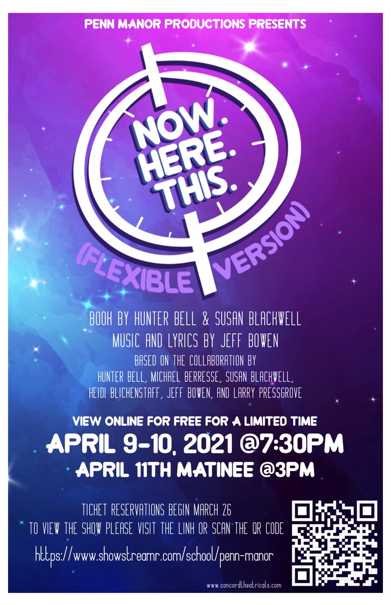 MintzerMS's tweet image. PM Productions presents "Now.Here.This. - Flexible Version"  - Free Online - April 9-10-11
