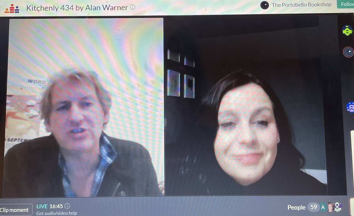 Brownlee_Donald's tweet photo. One of the best things to come out of lockdown is virtual literary events. I would be unlikely to drive over to Portobello while juggling homework / kids tea but loved dipping in to yet another @PortyBooks event this evening. Well done all #AlanWarner @Jenni_Fagan https://t.co/36ddgILEc1
