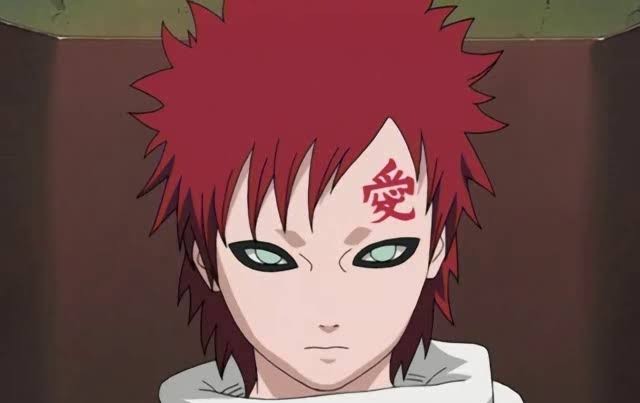 O que significa o símbolo na testa do gaara 