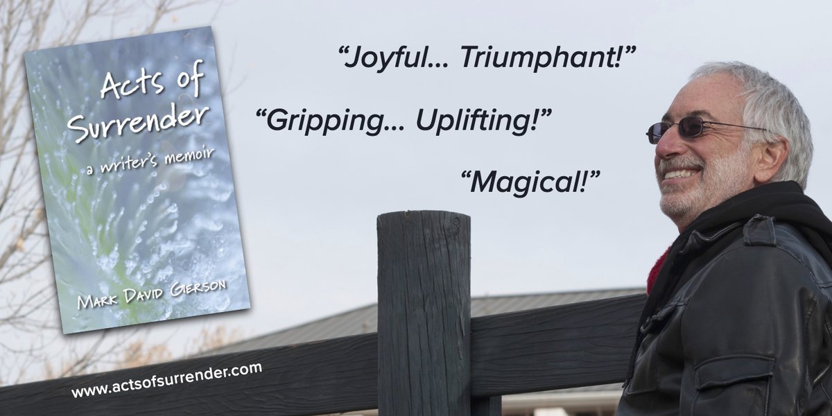 I'm always gratified by reader comments on my books. But because it's  a direct reflection not only on my writing but on my life, the feedback for my memoir is particularly special! actsofsurrender.com #memoir #writerslife #inspiration #mustread #LGBTQ #jewish #memoirs