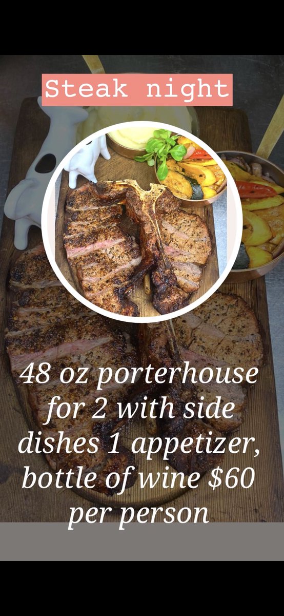 Duet_Restaurant's tweet photo. Don't miss your juicy steak!  Today after 5 pm we have a night of steaks!

🍴𝐃𝐔𝐄𝐓 Bakery and Restaurant
📍6181-6183 Strickland Avenue
Brooklyn, NY 11234
📞 (718) 676-6219
https://t.co/ZoNAjKYOaB

  #nycrestaurants #brooklynrestaurant #brooklynfood #BrooklynNets #nyceats https://t.co/GVchblyxMY