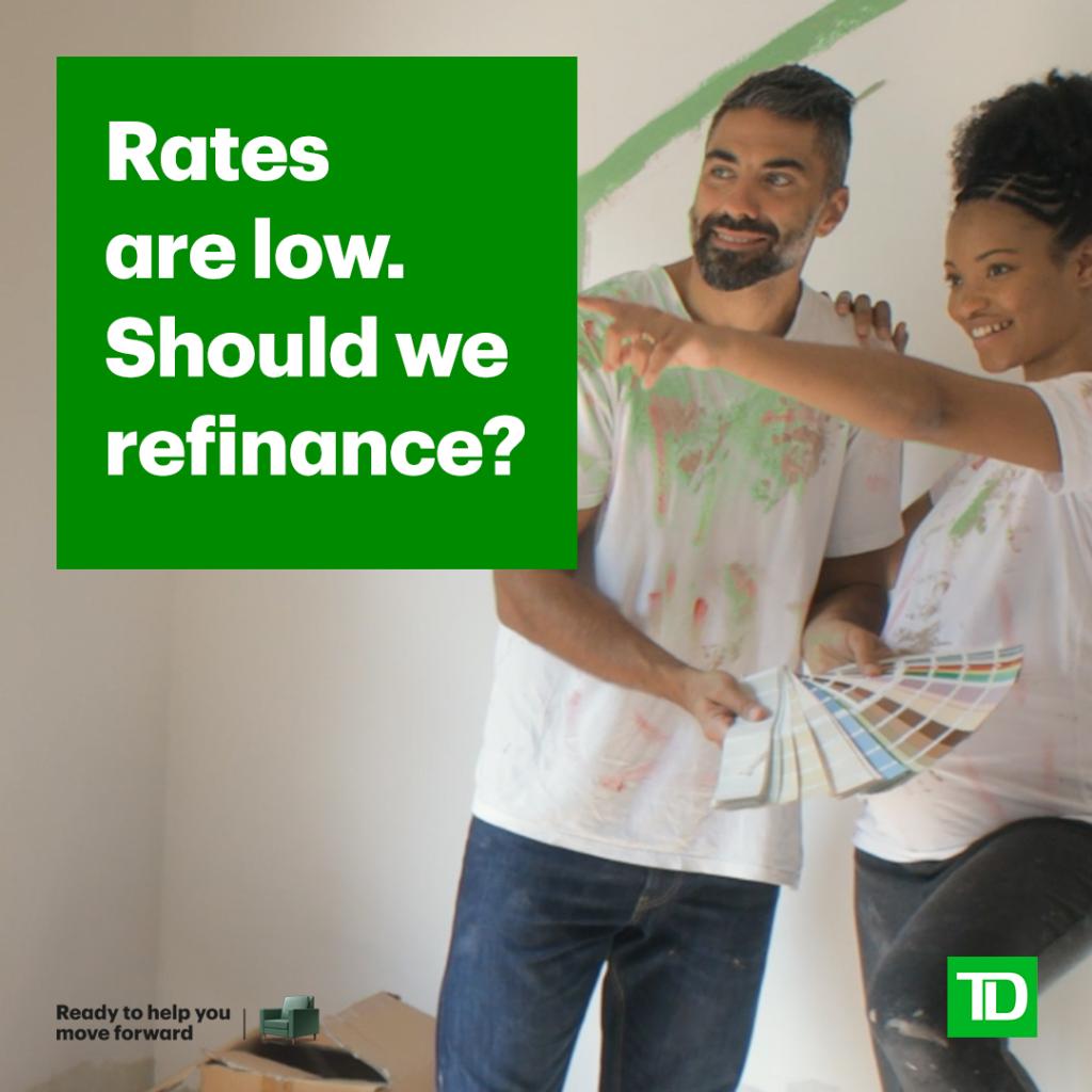 With rates being so low is now the right time to refinance? Contact me and let's discuss your situation.