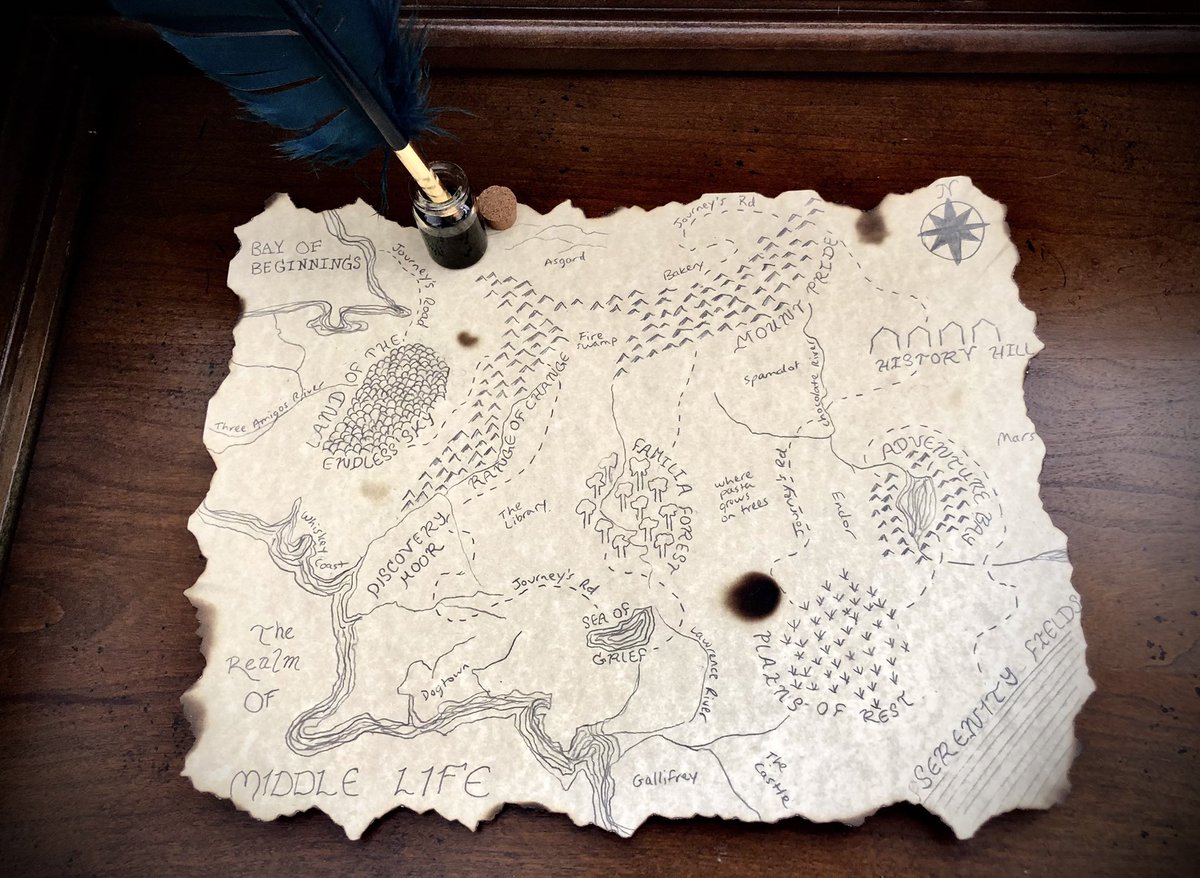 Disco_Ph0enix's tweet photo. The journey is the destination: From Discovery Moor to the Range of Change, from the Sea of Grief to the Plains of Rest, our hero envisions a life well-lived <3 #ITEM26 #GISH @GISH
- Melissa
#TolkienMap #MyPerfectWorld #LifeJourney @mishacollins https://t.co/CLgmLPpFMU