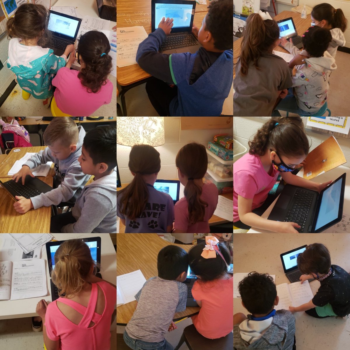 Today we worked with partners to bring our informational weather writing to life-- in the form of an Adobe Spark! I ALWAYS love seeing these sweet kiddos getting excited about learning. I am always amazed at what these little people come up with! <a href="/WoodstockEleme1/">Woodstock Elementary School</a> <a href="/JShorter_CCSD/">Jennifer Shorter, Ed.S.</a>