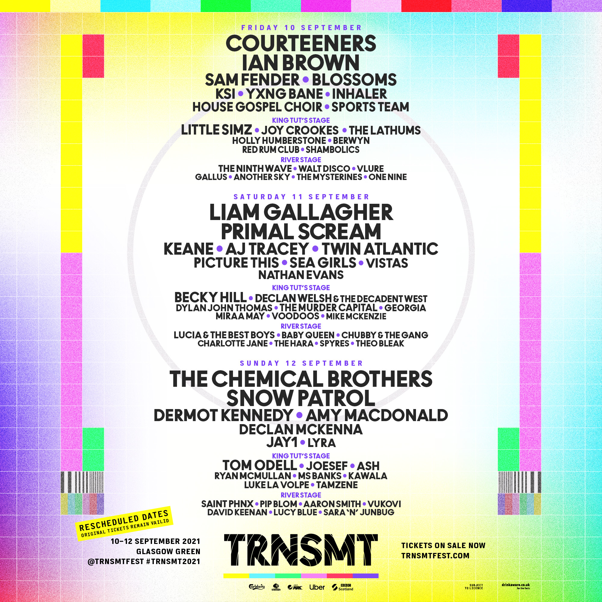 TRNSMT Festival Poster Full Pelt Music News Report