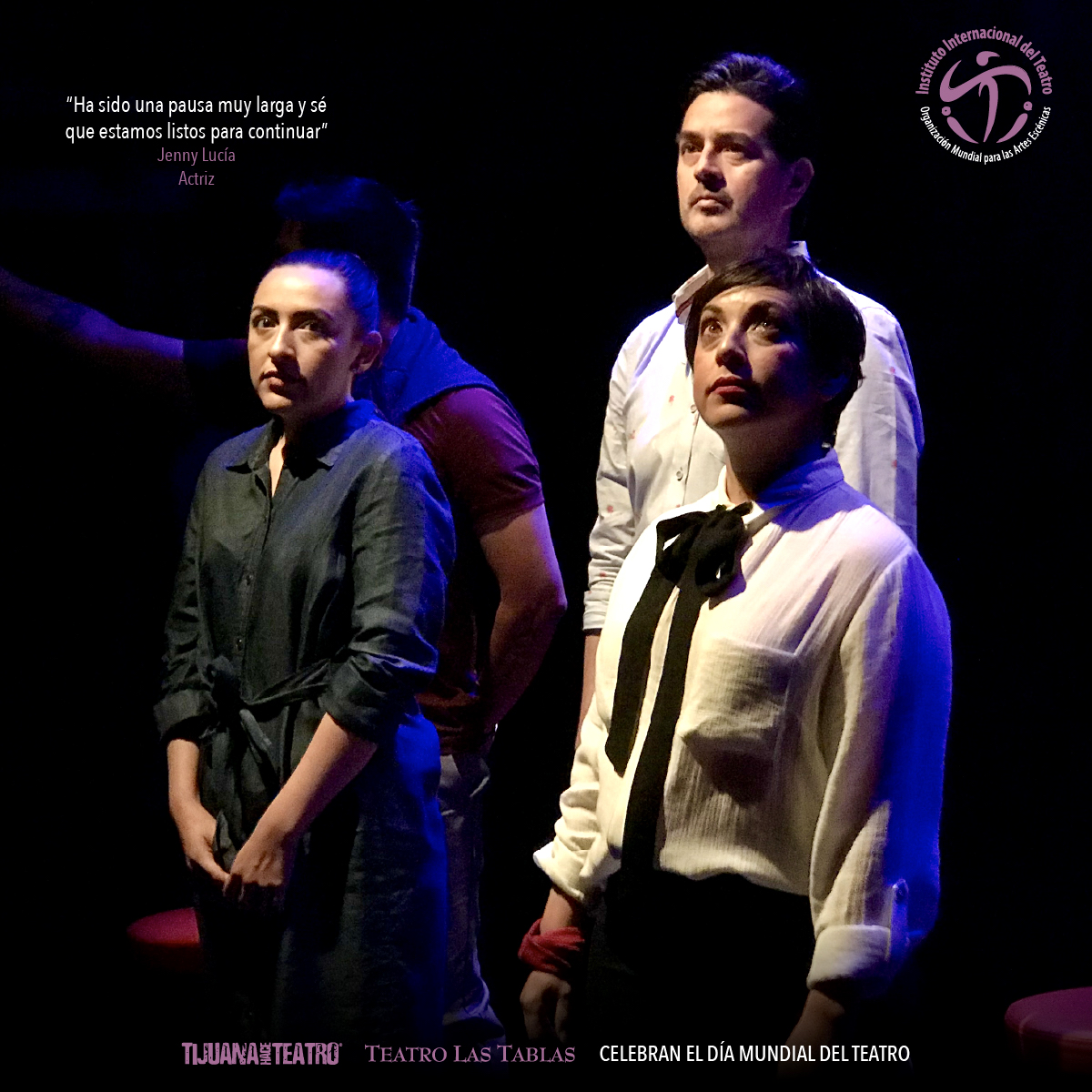 Celebramos el regreso pronto… ✨
#Tijuana #TijuanaHaceTeatro #TeatroLasTablas #DíaMundialdelTeatro #WorldTheatreDay #ElTeatroRegresa