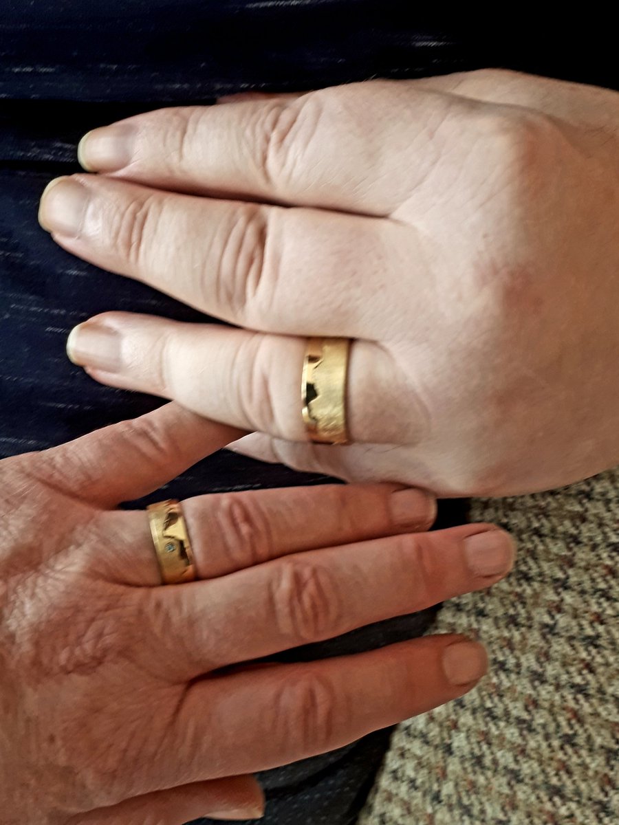 Many thanks  to Hannah <a href="/JewelleryLamb/">Hannah Louise Lamb</a> for our new wedding rings, as shown below! Hopefully  they will be blessed soon, but too gorgeous not to wear immediately!!
