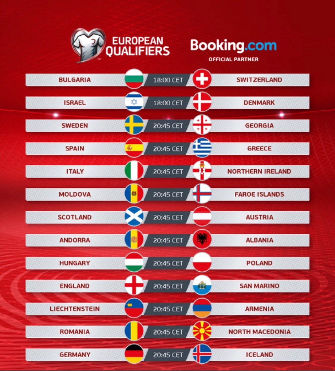 惑星ペトリュス W杯欧州予選 25日 スペイン Vs ギリシャ イタリア Vs 北アイルランド イングランド Vs サンマリノ ドイツ Vs アイスランド 他 Euro