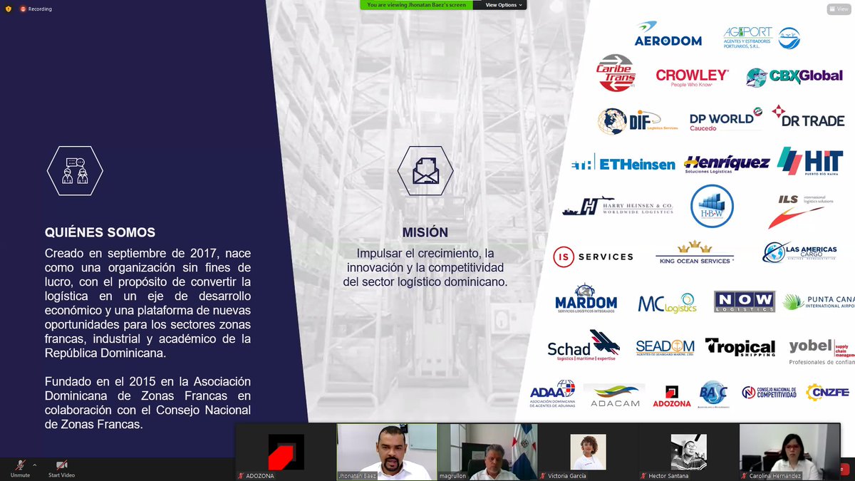 clogisticord's tweet photo. El webinar tuvo una asistencia de más de 70 personas, quienes tuvieron la oportunidad de conocer más sobre el #CLRD y su importancia en el sector transporte de la República Dominicana. (2/2)
#ClústerLogísticoRD #CLRD #Adozona https://t.co/noumKeuLZX