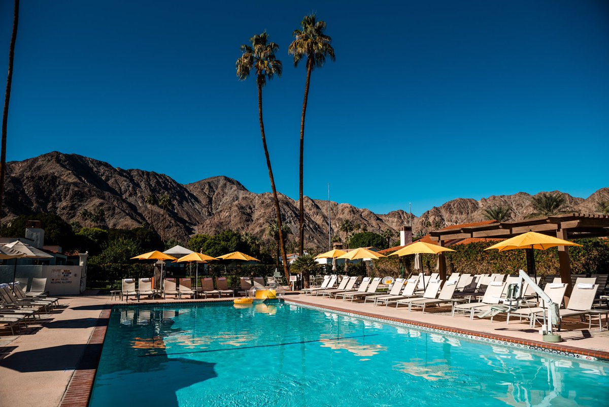 PLUNGE then & now ☀️ PLUNGE was the first pool built on property and was originally called the Fred Renker Pool, after the first tennis pro on property. #throwbackthursday #laquintaresort #waldorfastoria