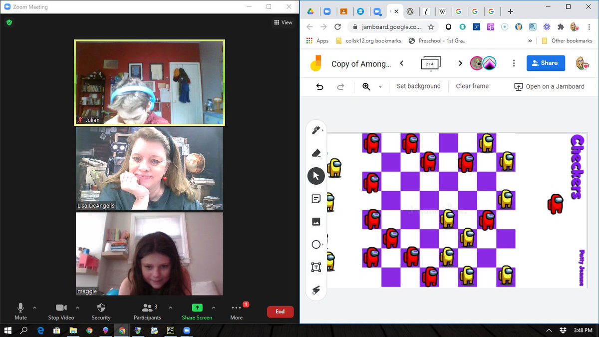 Adventures in Technology class had fun this week exploring several Google sites including Google Moon, Google Mars, and Google Sky. We also took a break to play some games on Jamboard! #CollsEdu <a href="/CollsSharp/">Thomas Sharp School</a>  #collsarts
