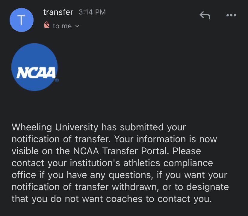 After talking with my family and friends, i have decided to enter the transfer portal for my senior year. I would like to thank everyone who has supported me these past 3 years. My recruitment is now open.