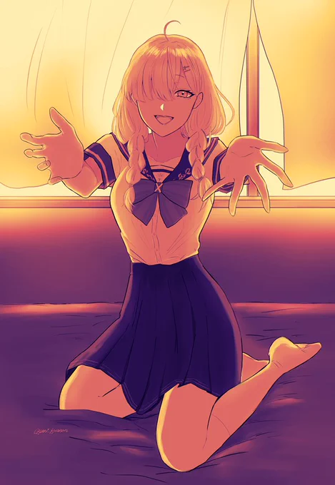 グラデーションマップ使ってみたら全く違う絵に見えるすごい!
けどやっぱり難しくて全くわからん! 