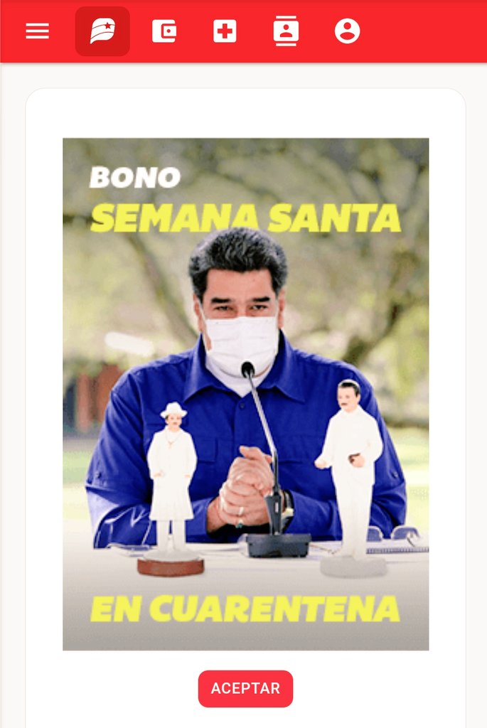 Gracias a @NicolasMaduro
por el.bono semana santa #LaCovidNoEsCoba
 @perla_reyes2 @nvg2021 @Maida11169691 @JGuedez29 @JosefinaPrado12 @JoseCarmonaT2 @ActivoTwitero @aliciaPSUV58 @TatoG_1 @angel58393693 @mozkovo @iniSol1 @Ney_f18 @myola_2  @Helen95375161 @20Mivzla @2021Luchadora