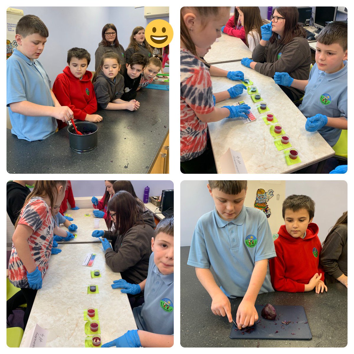 PentrerGraig's tweet photo. #pgpjupiter thoroughly engrossed in their science investigation this week testing the pH of different substances. #pgpscience #pgpthinkingskills https://t.co/iIRoGCVJ7f