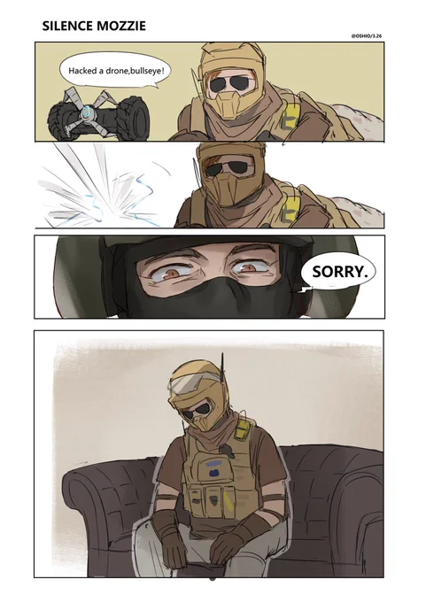 #R6S  #RainbowSixSiege  #R6Community  Silence Mozzie 